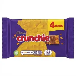Cadbury Crunchie 4 pack chocolate bars golden honeycomb Taste of SA